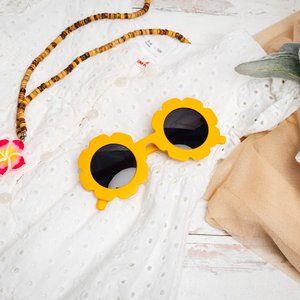 yellow flower toddler girl sunglasses